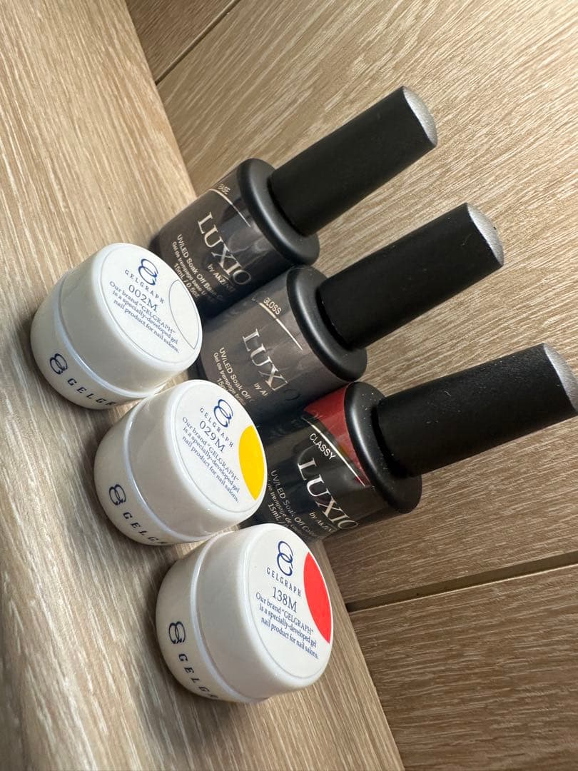 ネイルアート用品セット ブラック収納バッグ付き