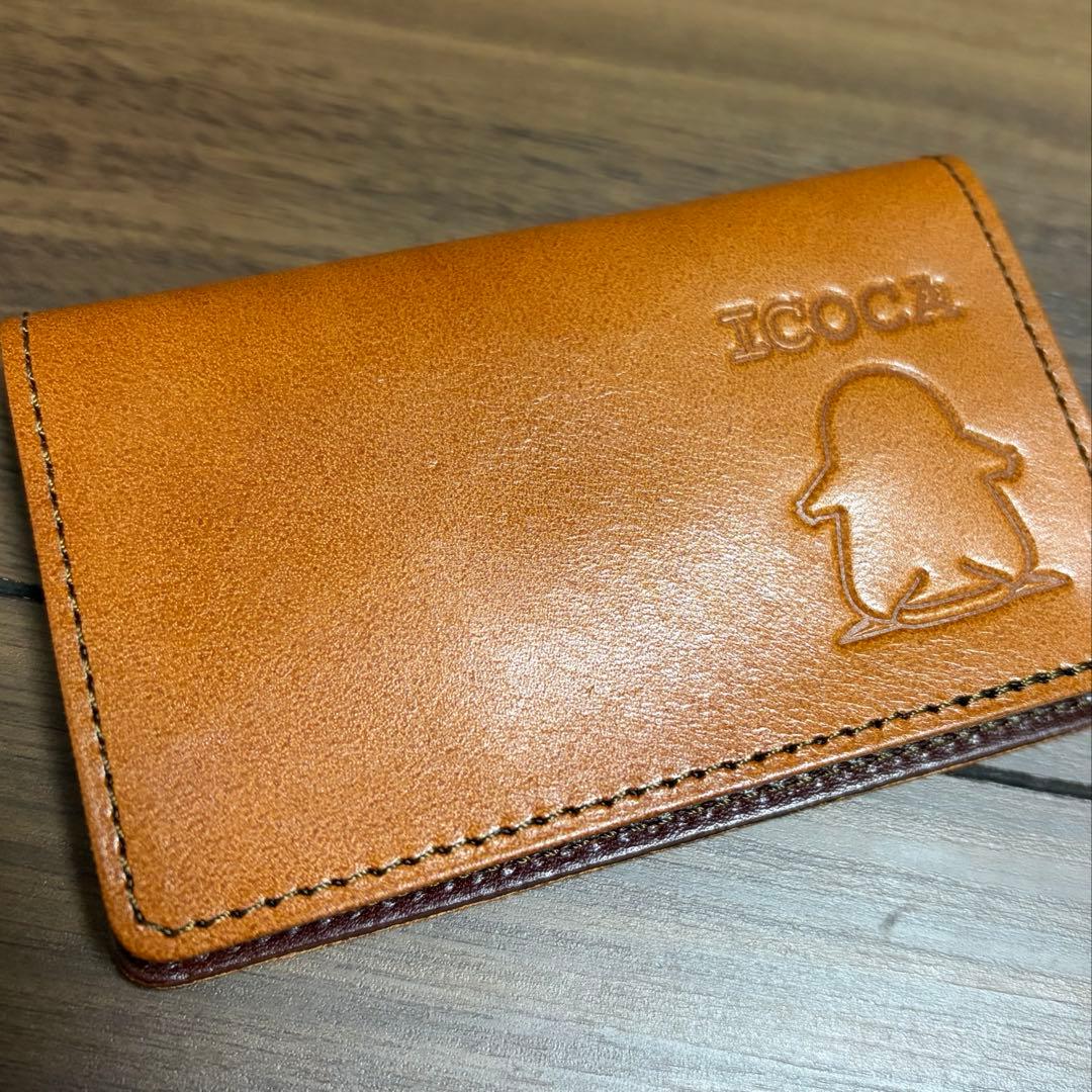 レア限定50個販売品　カモノハシのイコちゃんレザー名刺入れ