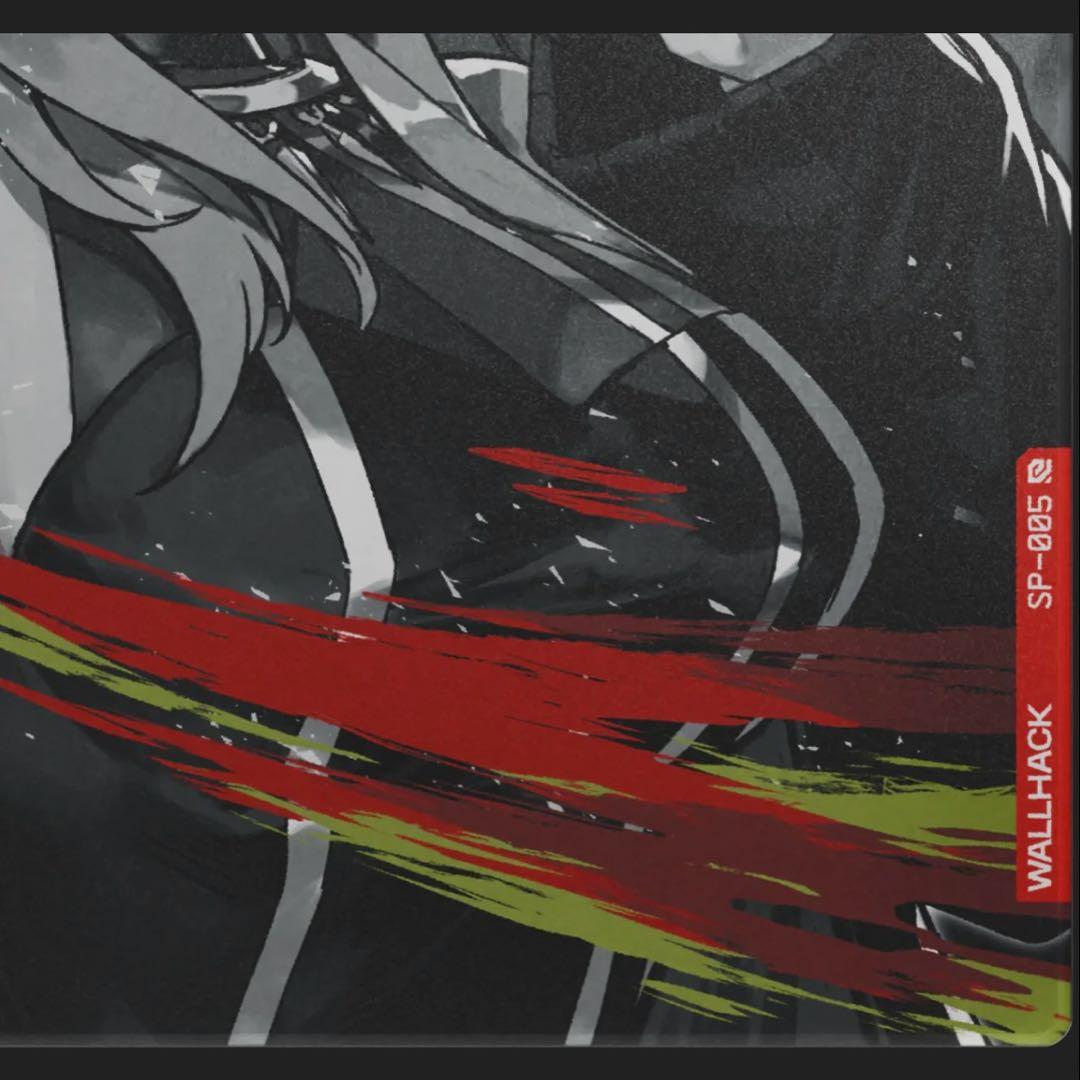 獅白ぼたん ガラスマウスパッド WALLHACK SP-005