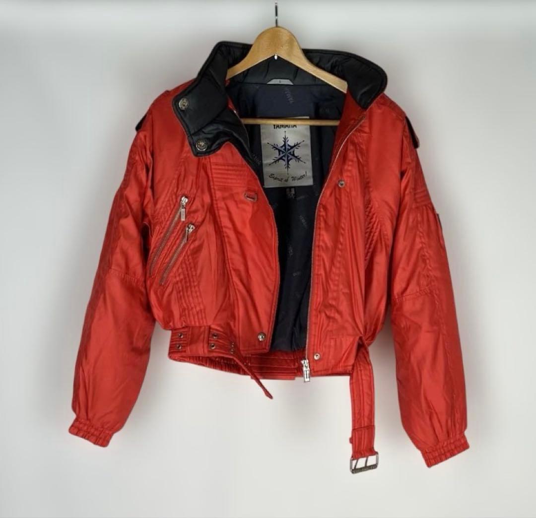 YAMAHA スキーウエア上下セット レディースL　オレンジ色