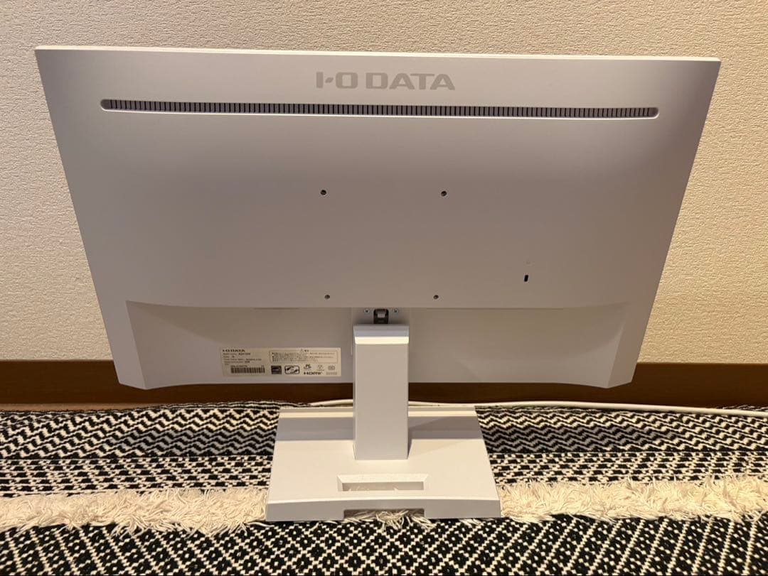 美品　I-O DATA ホワイトモニター 本体