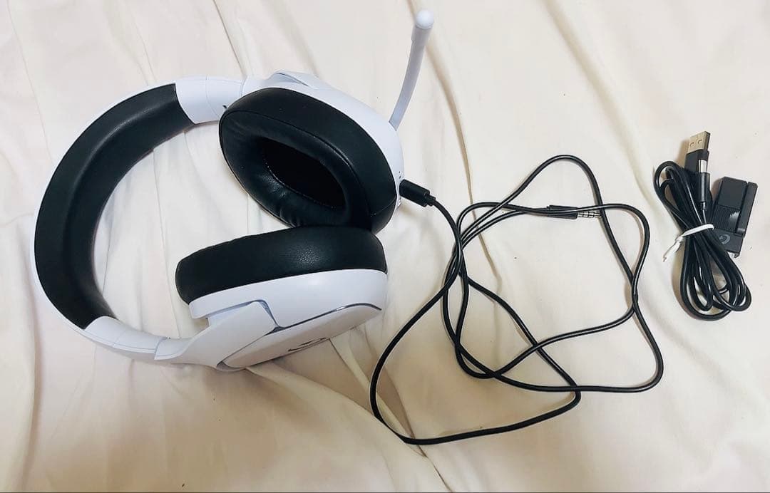 ホワイト ゲーミングヘッドセット