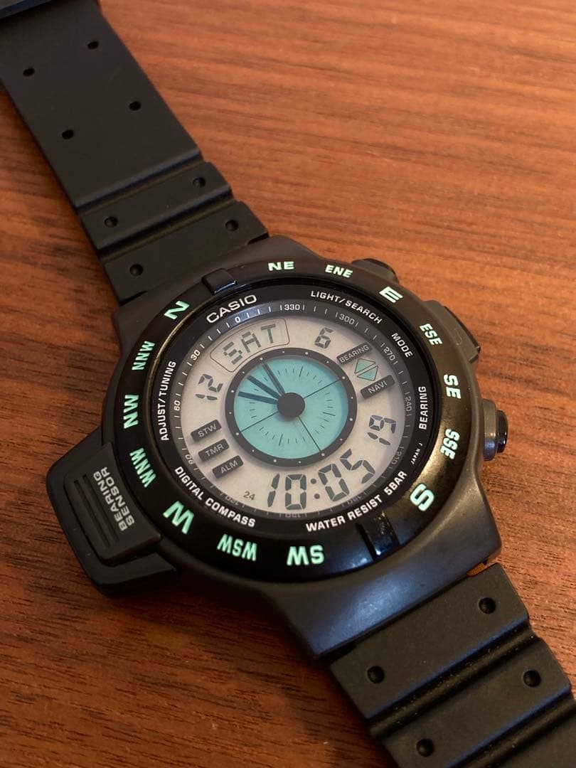 【極美品】CASIO CPW-100 90s デジタルコンパス　※本体のみ