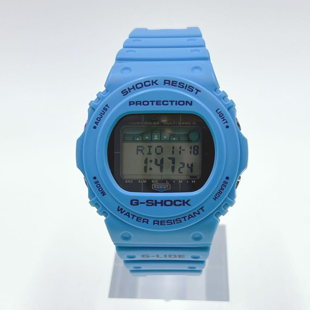 【極美品】 G-SHOCK G-LIDE GWX-5700CS 限定色ブルー
