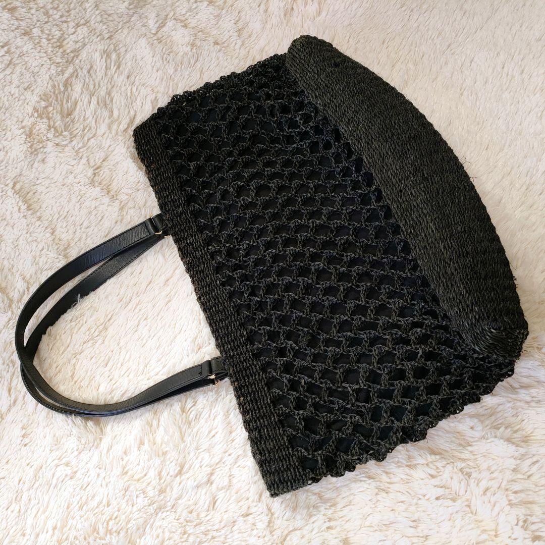 ヘレンカミンスキー　横型　カゴバッグ 　A4可　トートバッグ　編み込み