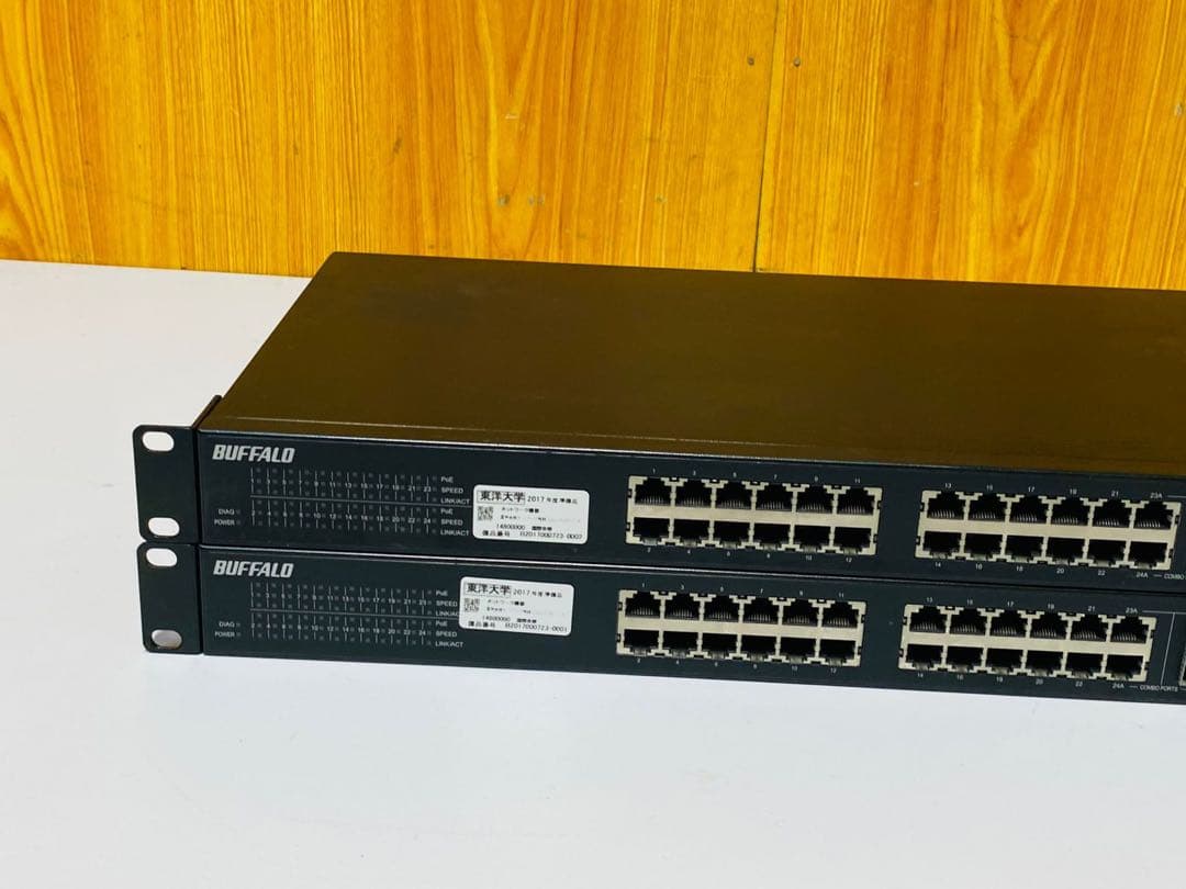 BUFFALO BS-GS2024P 24ポートスイッチングハブ