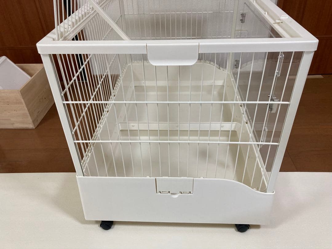 うさぎ　GEX クリアフロント　ケージ　使用品 　餌皿他