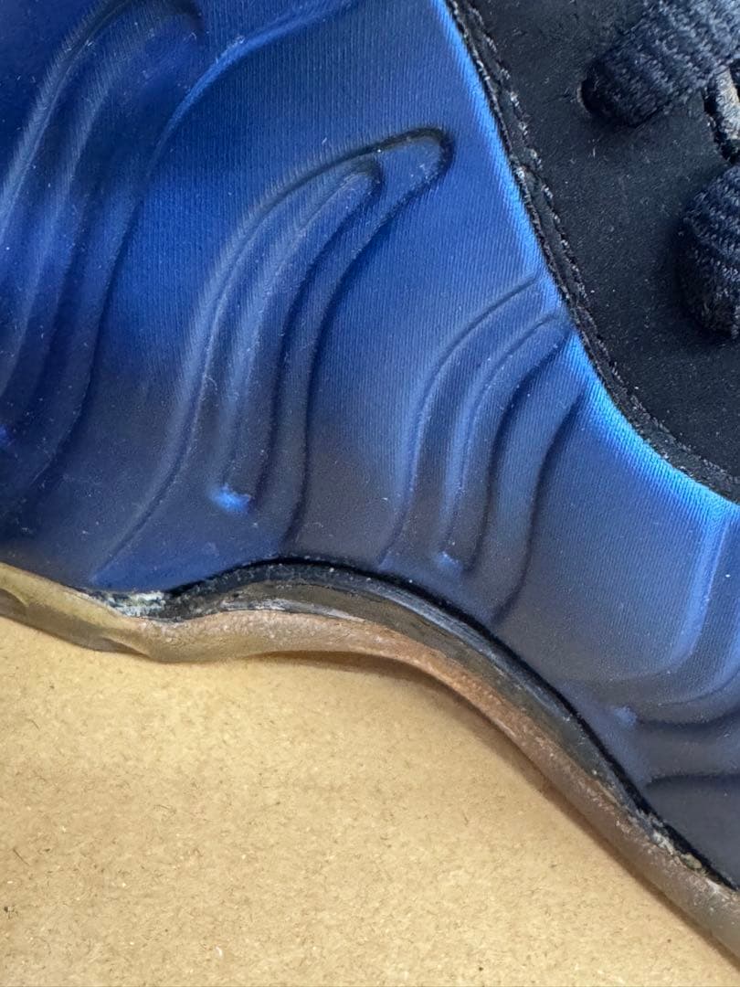 Nike Foamposite ブルー/ブラック シューズ27cm(説明必読)