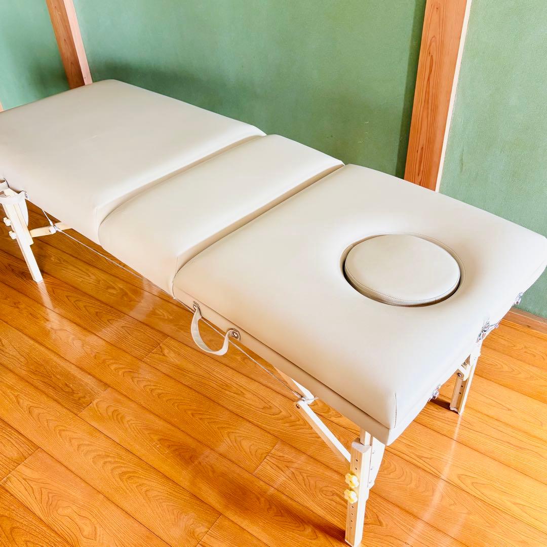 折りたたみベッド リクライニング機能付き ベージュ