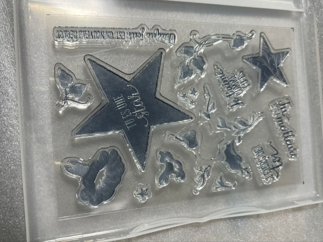 １点限り！最終価格です♡未使用　星スタンプ２個とダイ３点セット　スタンピンアップ