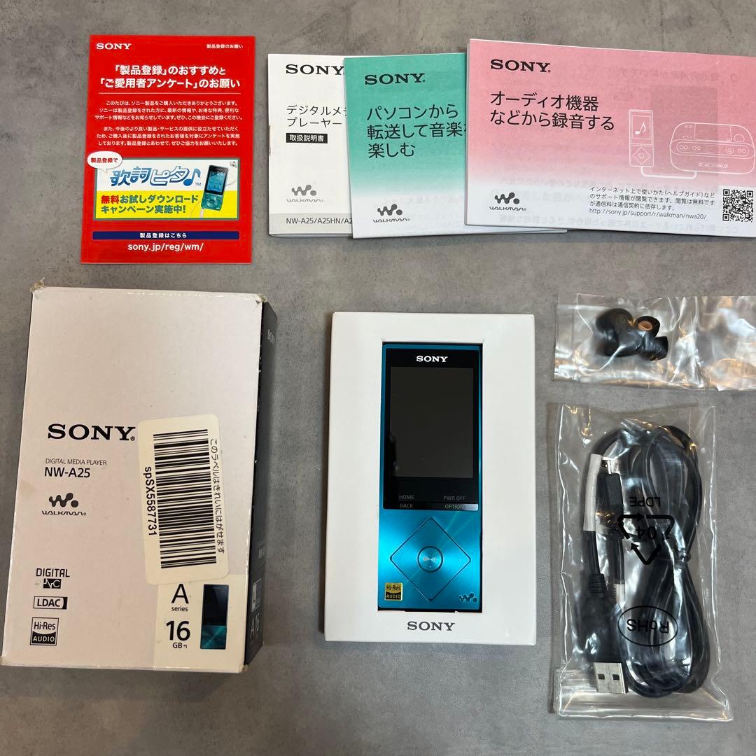 SONY ソニー　ウォークマン　NW-A25 ビリジアンブルー