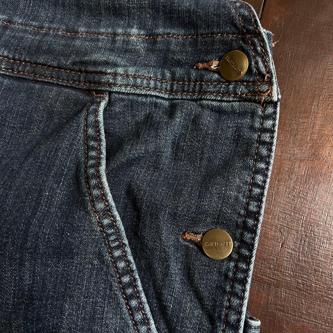 美品！！【Carhartt カーハート】デニムオーバーオール ダブルニー y2k