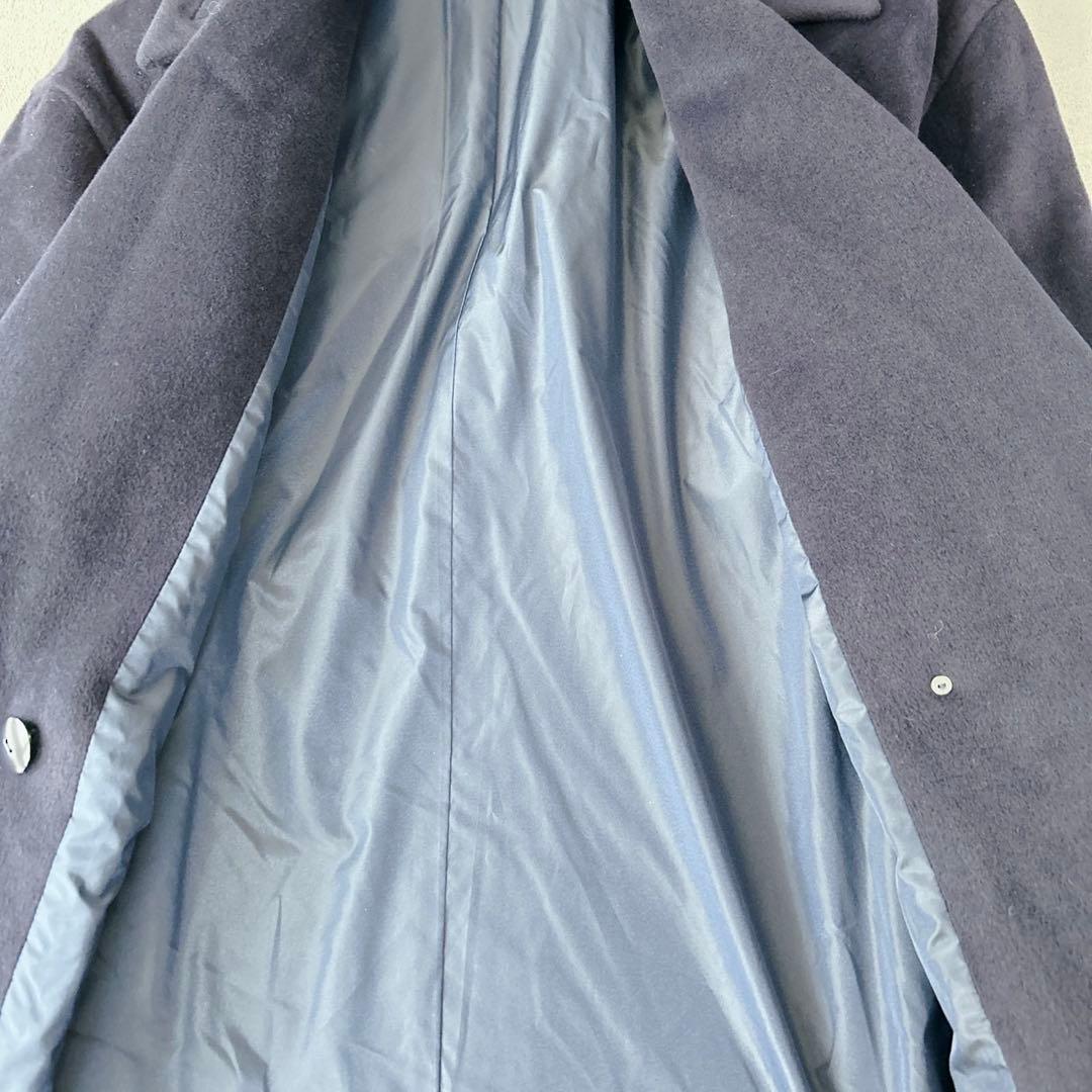 専用　クリスチャンディオール　チェスターコート　アンゴラ混　ネイビー　XL相当