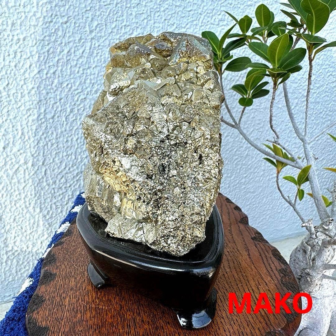 M1780☆パイライト原石クラスター5.6Kg☆天然石　原石☆N50502