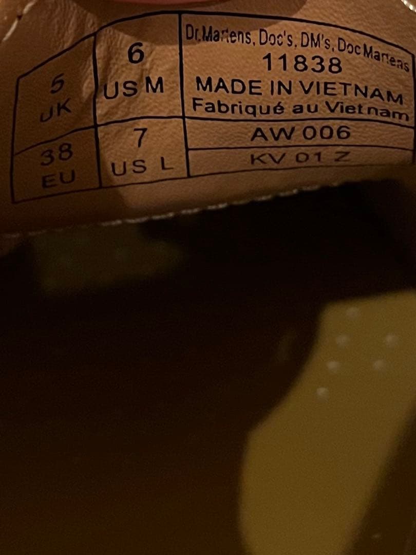 Dr. Martens ドクターマーチン 3ホールUK5(24cm)