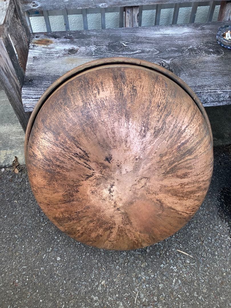 ★⭐︎業務用銅鍋 直径66cm 坊主鍋 ボーズ鍋 昭和レトロ④