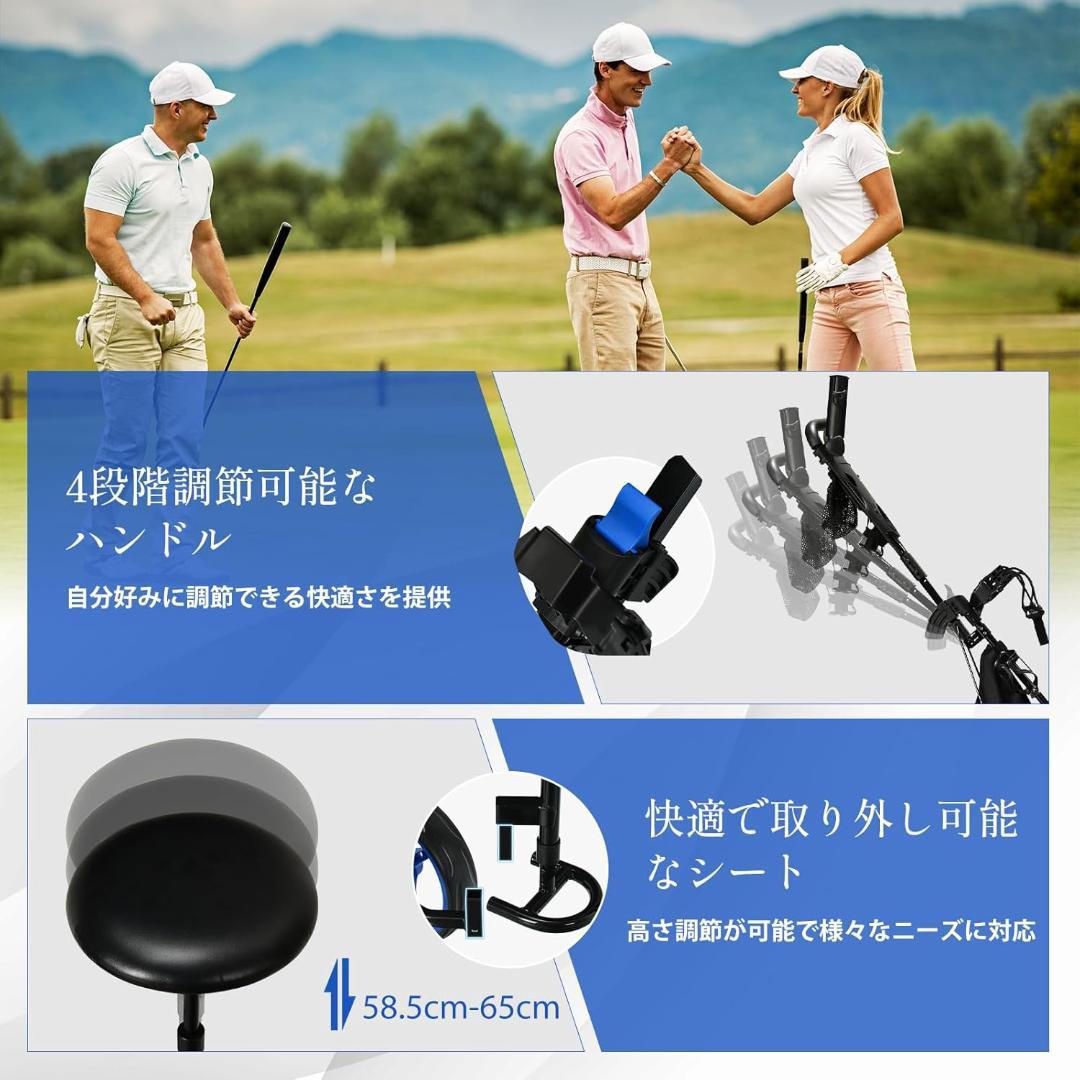 【開封・未使用】GIANTEX ゴルフバッグ キャリー 折りたたみ式 カート