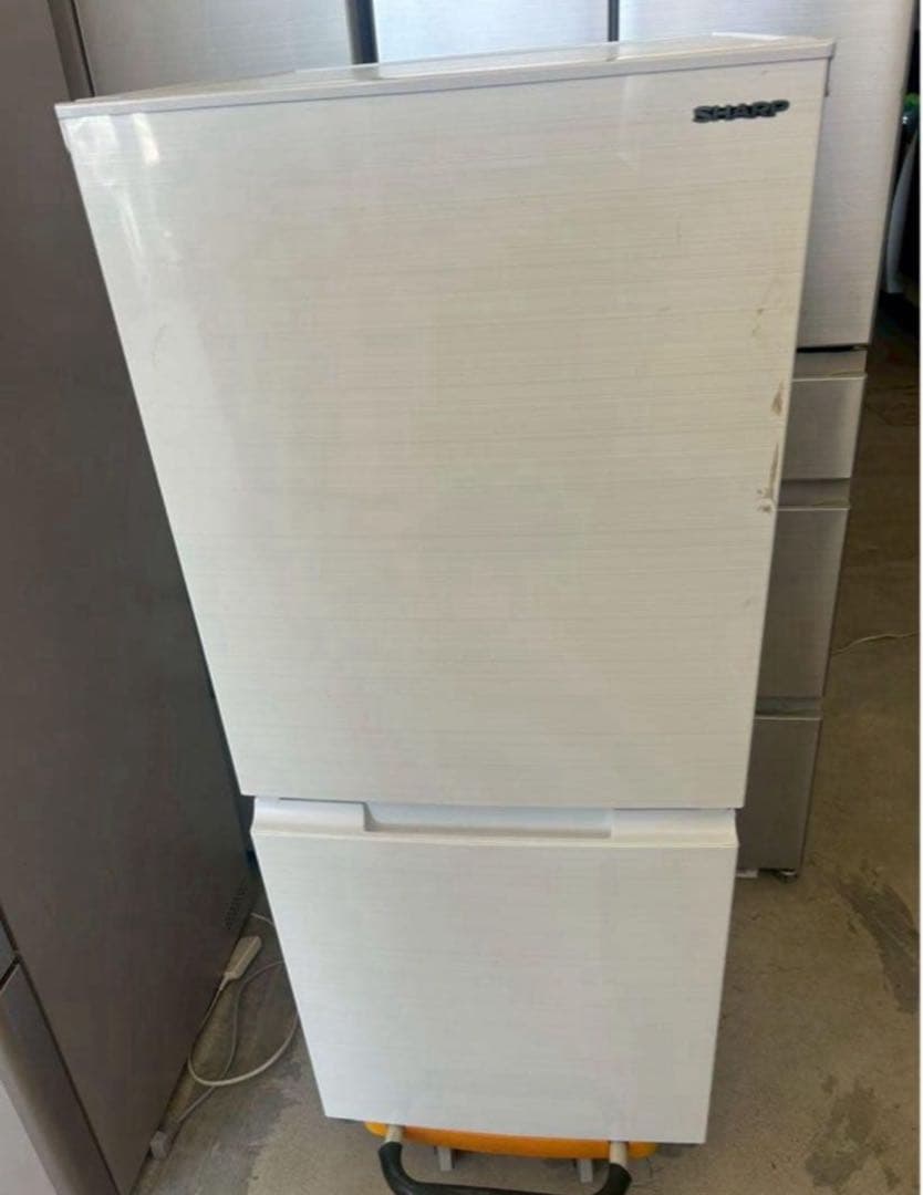 【高年式】2021年式 152L 2ドア冷蔵庫 シャープ SJ-D15G-W