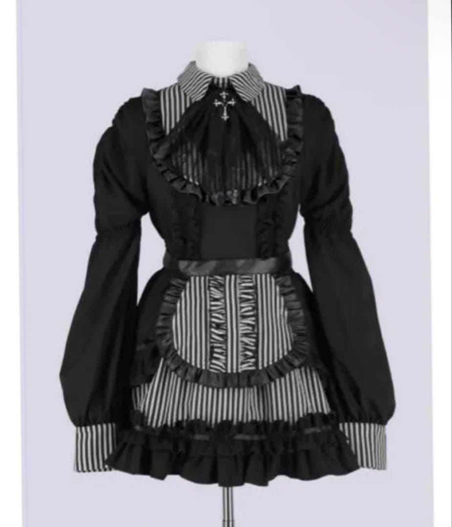 IMVAL Gothic Maid Dress ブラック QOOZA