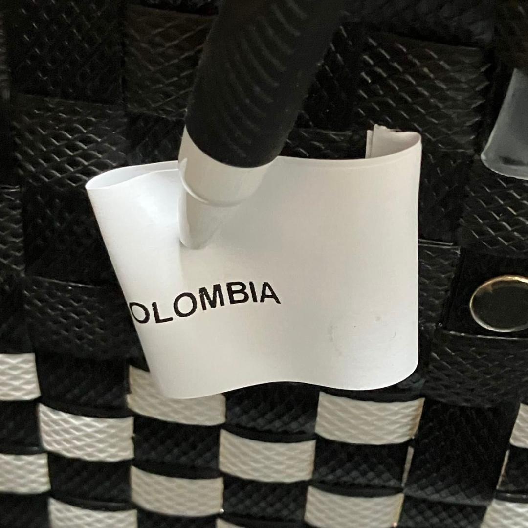 未使用 マルニ マーケット　ミニバスケットトートバッグ　セラミックダイヤ　カゴ