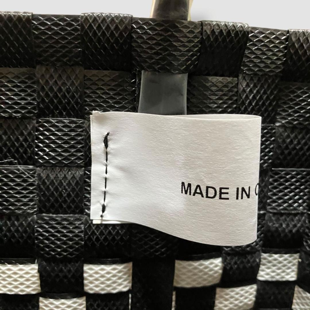 未使用 マルニ マーケット　ミニバスケットトートバッグ　セラミックダイヤ　カゴ