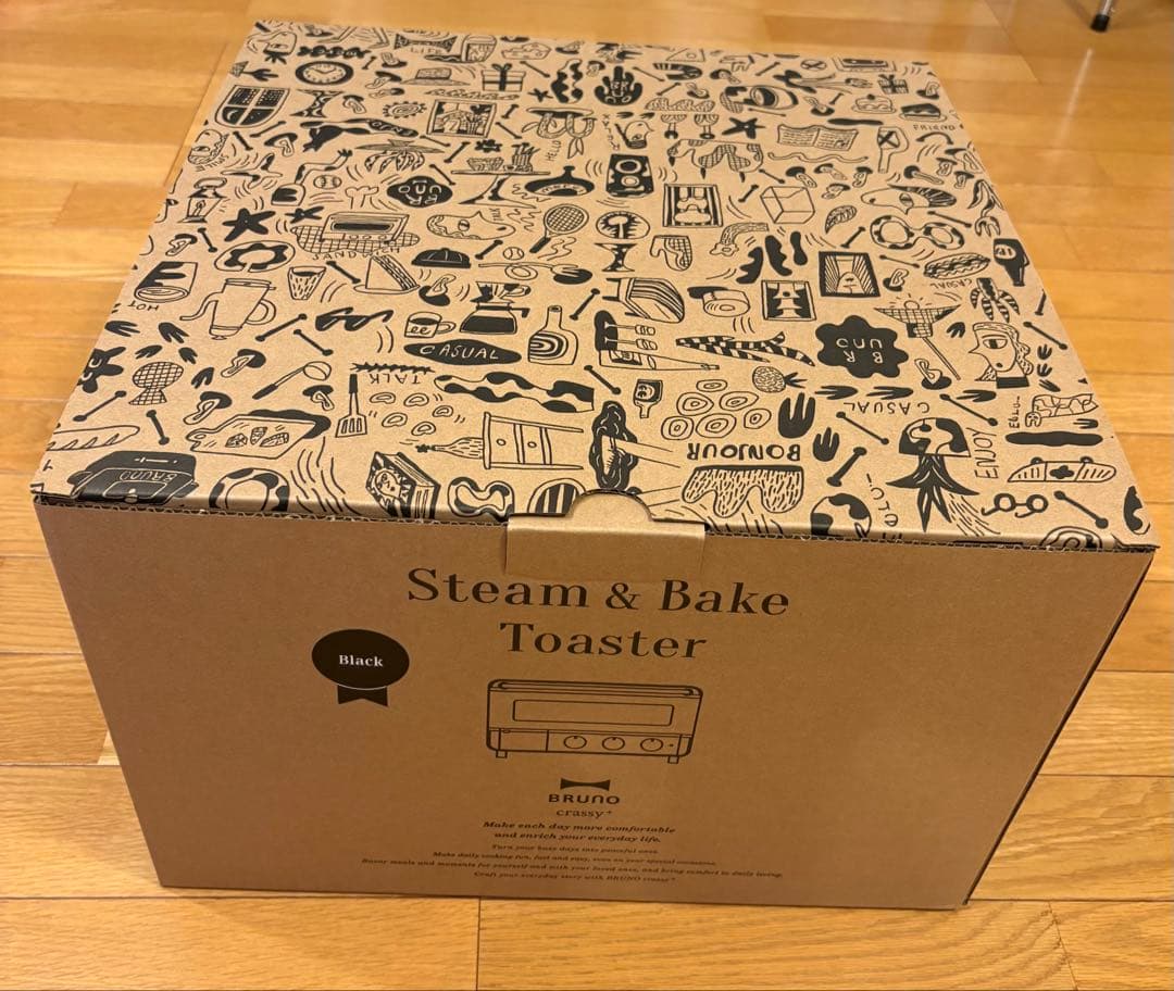 BRUNO スチーム&ベイクトースター　BOE　067 BK