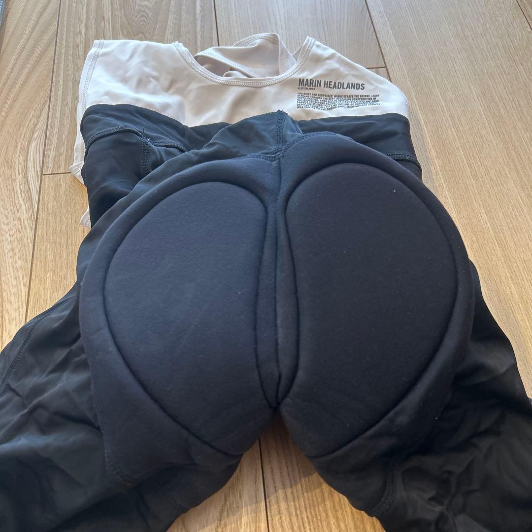 【中古品】Rapha ビブタイツ Sサイズ ホワイト/ブラック