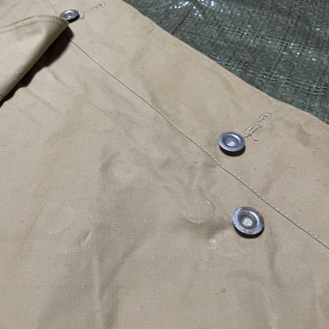 フランス軍　軍幕　ポンチョ 4枚セット　木製ペグ8本　デザート