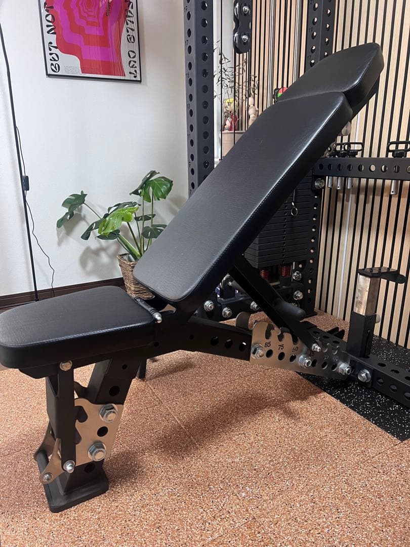 調整可能トレーニングベンチ 黒