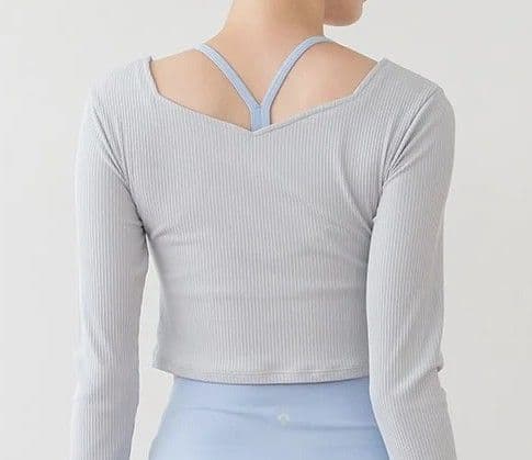 【SUKALA】ブラトップ付きリブカシュクールトップス S