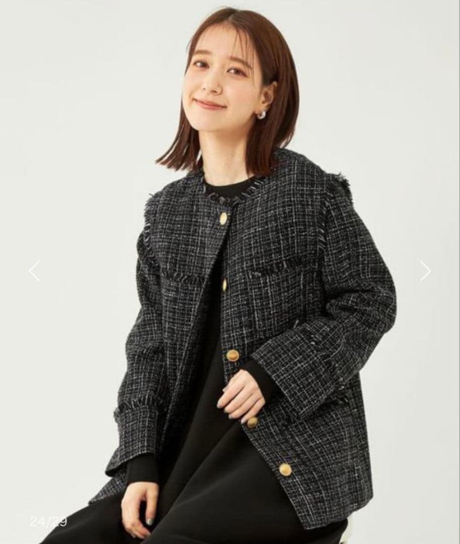 green label relaxing　ツイード 2WAY ジレ ジャケット