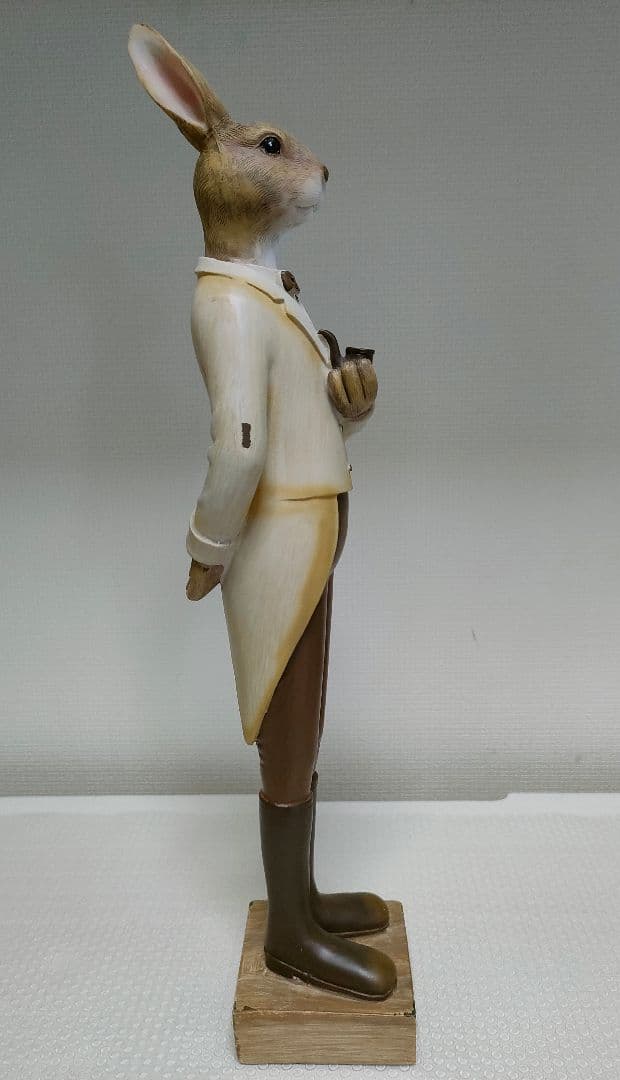 ウサギの 置物 カップル　　陶器製　ヴィンテージ