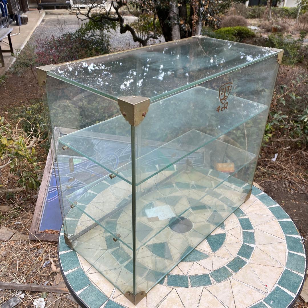 昭和レトロ　ロッテガラスショーケース/ガラスキャビネット