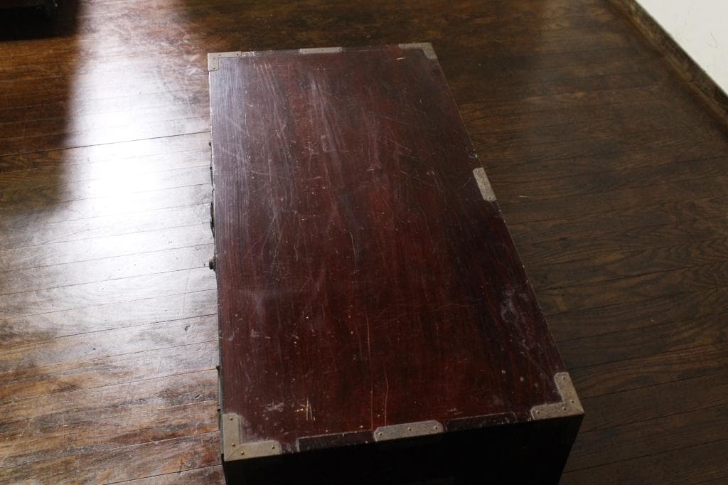 打ち出し金具！庄内箪笥 古家具/古民家/時代箪笥/チェスト/和家具/古道具/収納