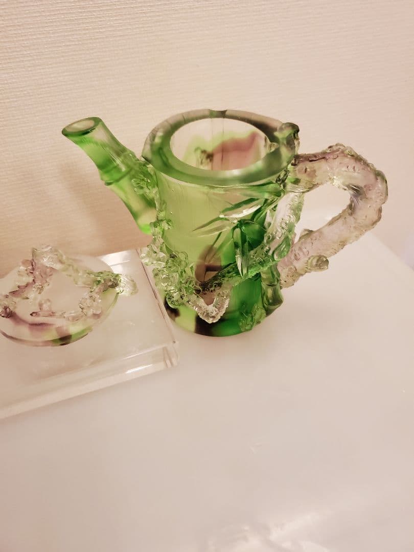 ガラス製急須　琉璃