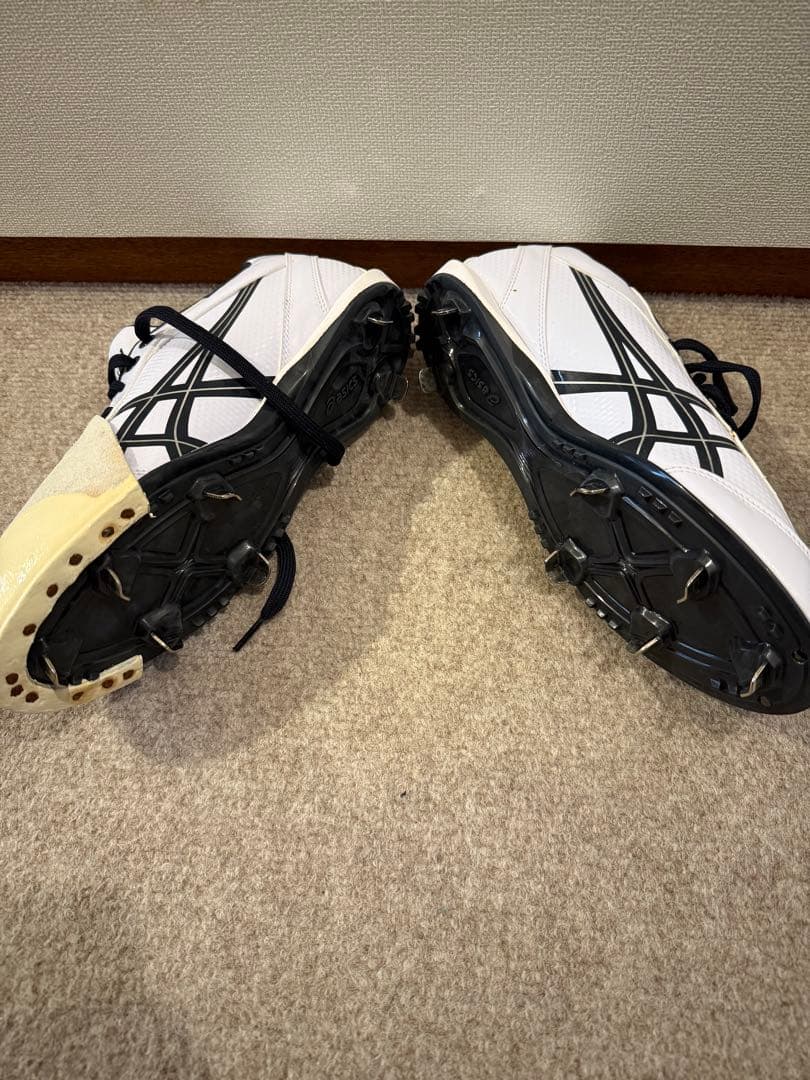 asics 野球　スパイク　シューズ 26.5cm ホワイト/ブラック
