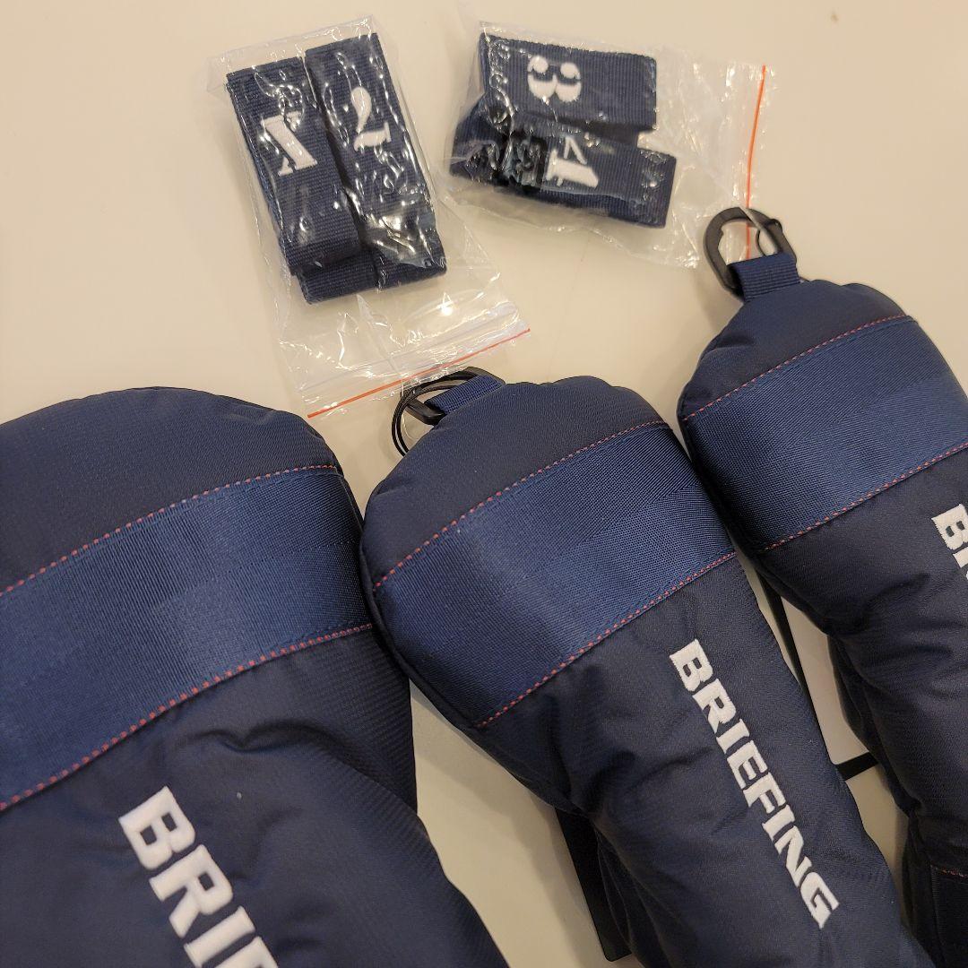 新作　新品　BRIEFING　正規品　ヘッドカバー　3点セット　ネイビー
