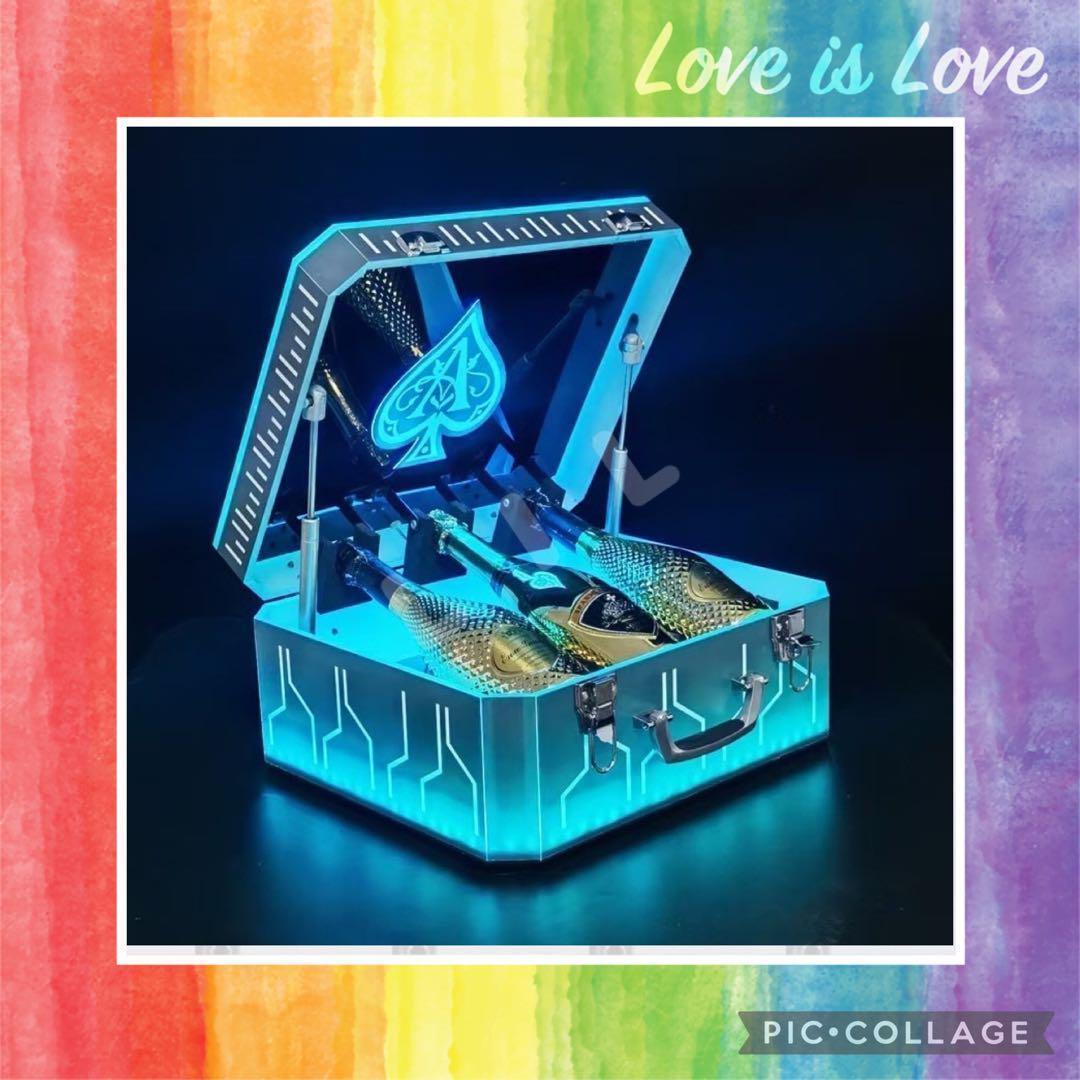 ⭐️アルマンドシャンパン⭐️LED照明付￼ボトルプレゼンター⭐️アタッシュケース⭐️