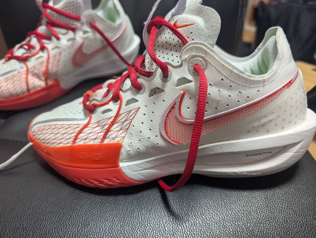 Nike GT CUT 3 EP ホワイト/レッド バスケットシューズ