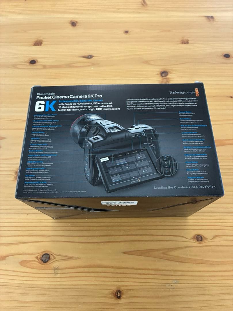 ビデオカメラ Blackmagic Pocket Cinema Camera 6K Pro