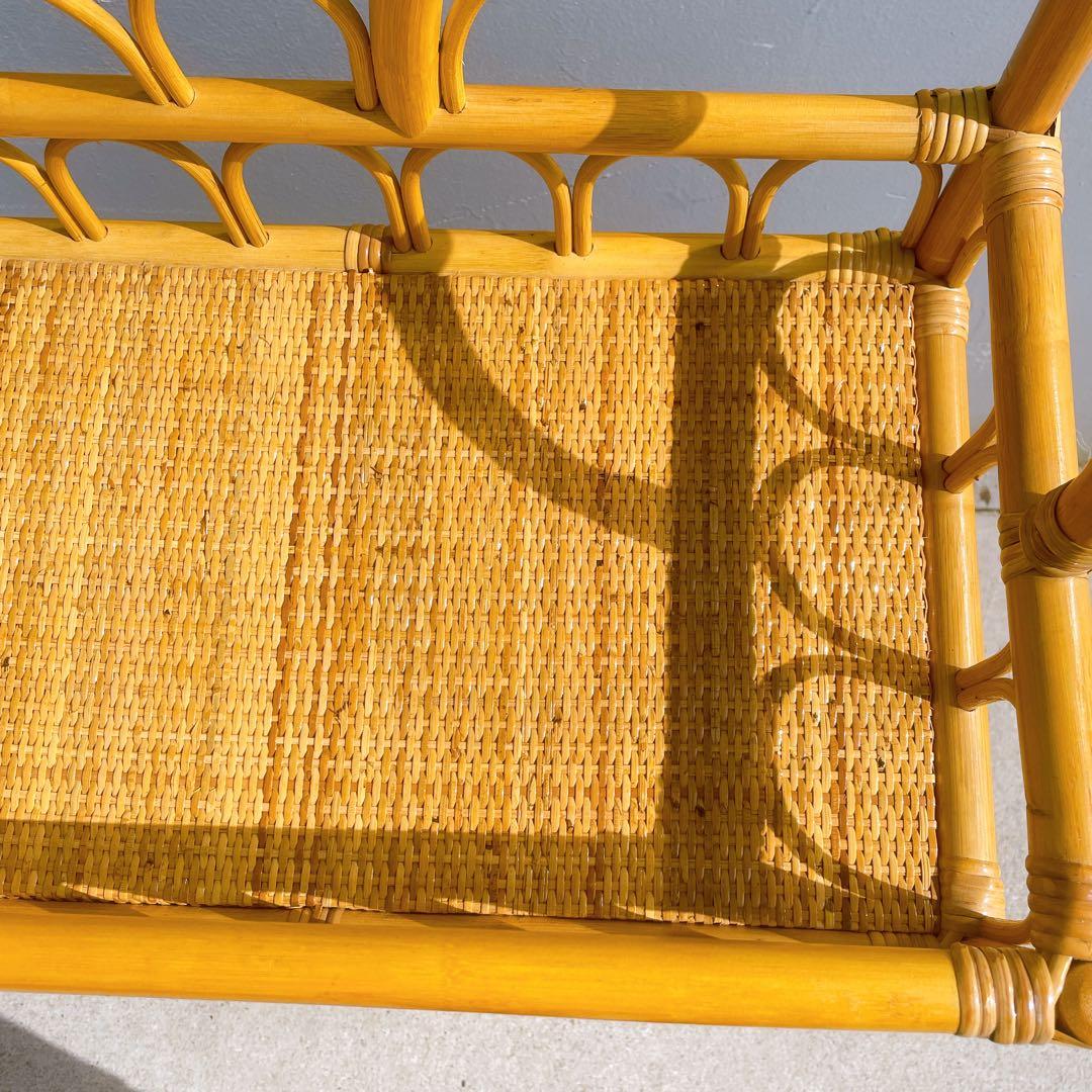 【美品】ラタン 7杯チェスト 籐製 引き出し収納 アンティーク 昭和レトロ