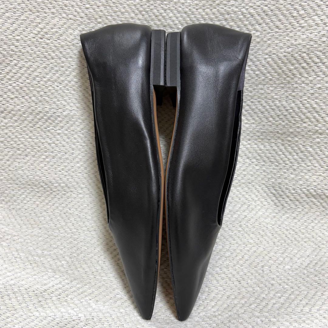 専用 Dhyana. 金子綾 現行モデル 本革 ポインテッドフラットシューズ