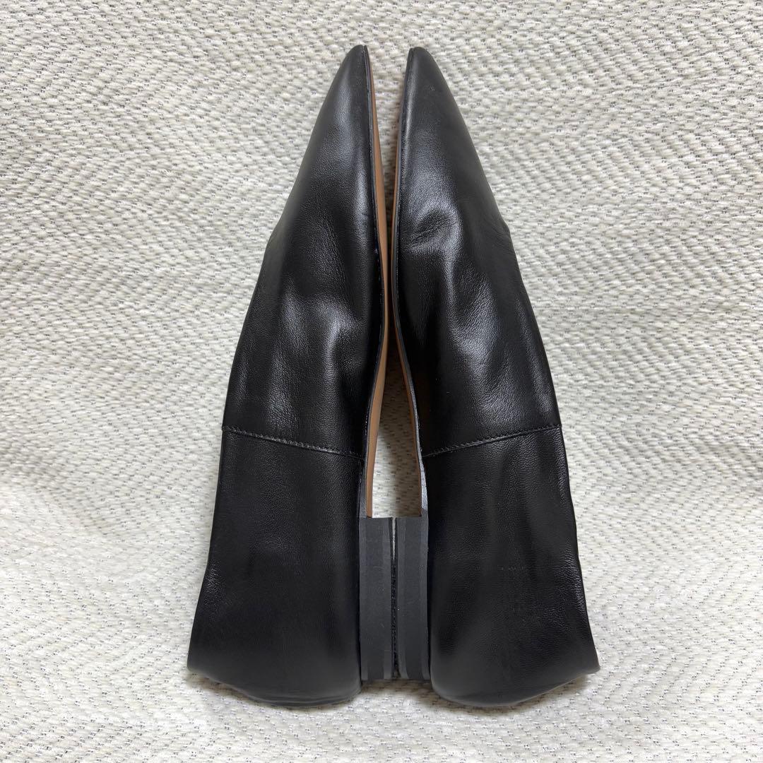 専用 Dhyana. 金子綾 現行モデル 本革 ポインテッドフラットシューズ