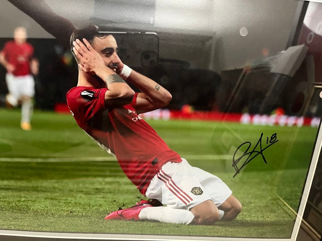 ブルーノフェルナンデス　直筆サインフォト　額装