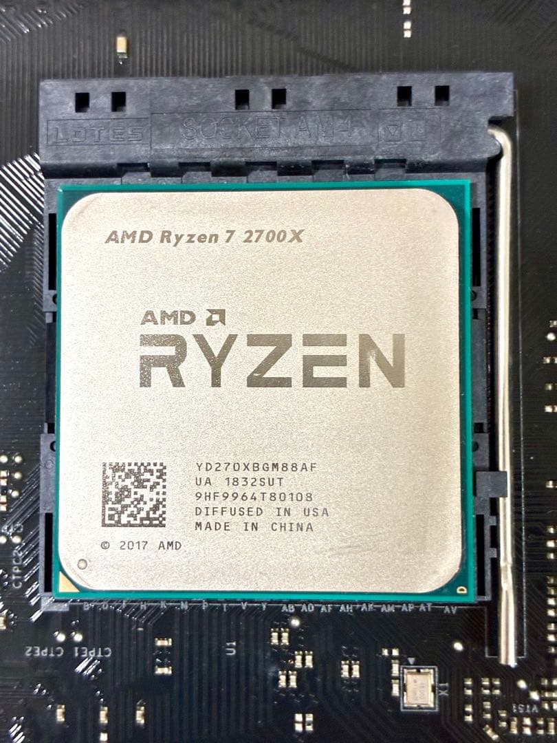 ASRock B450 Pro4 マザボ + Ryzen 7 2700X
