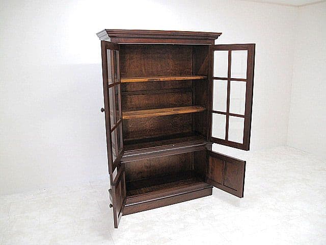 【展示品】松本民芸家具 ミズメザクラ無垢材 E型書棚　約79万円 　本棚/飾り棚