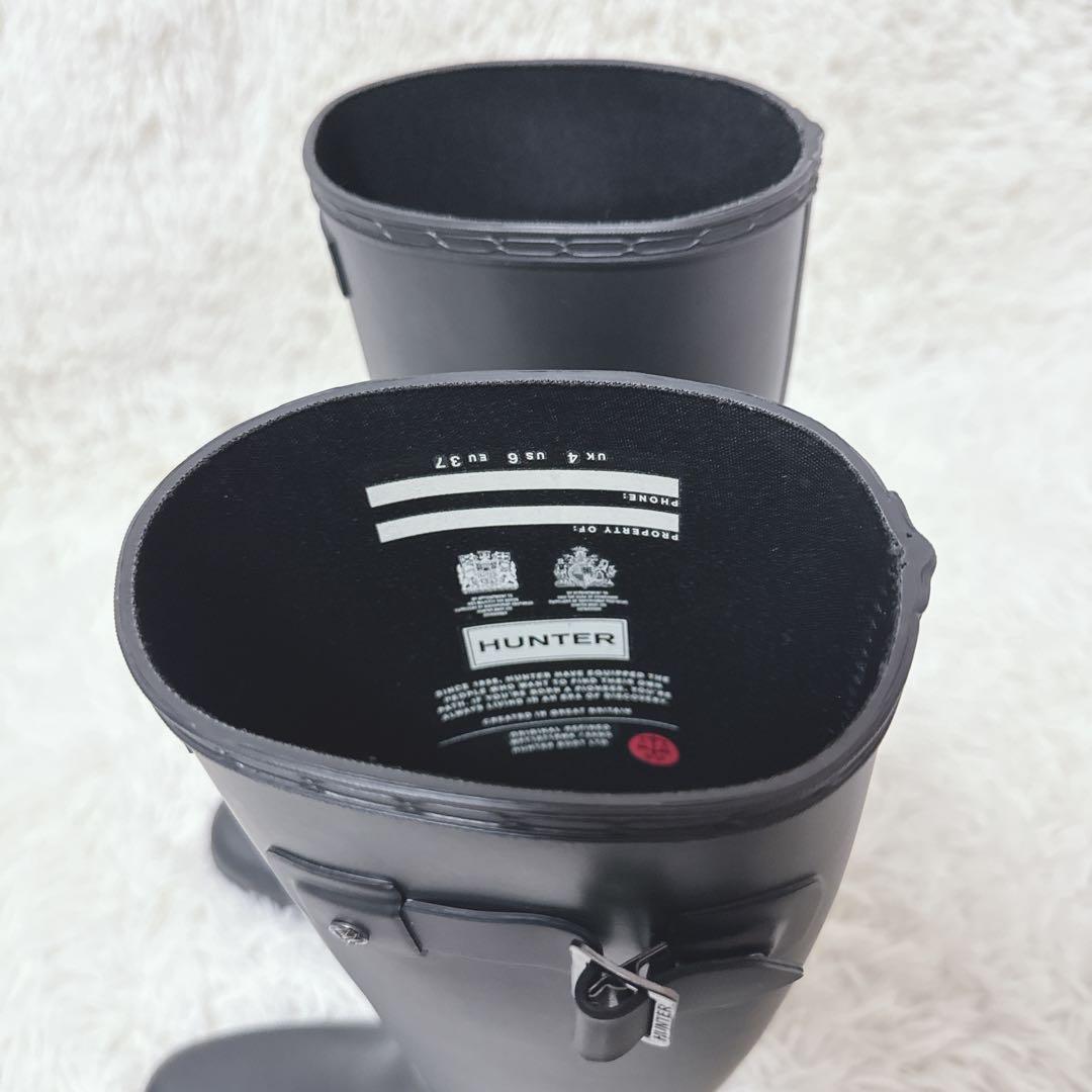未使用　HUNTER レインブーツ　23cm UK4ロングブーツ　長靴