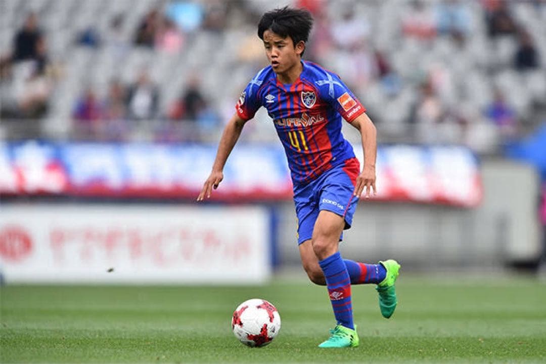 久保建英　直筆サイン　スパイク　日本代表　証明写真付　初期サイン　ルーキー　レア