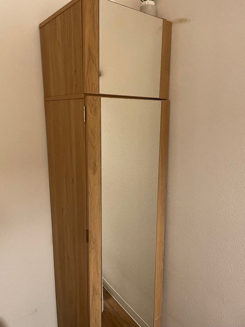 姿見 スリム 木製 全身鏡 北欧　鏡板の姿見のみ✖️3枚