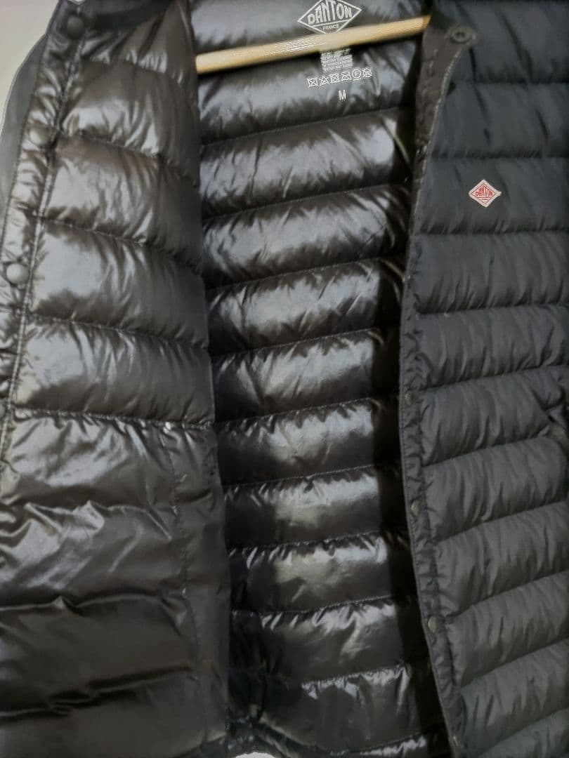 （新品）DANTON メンズクルーネックインナーダウンジャケット